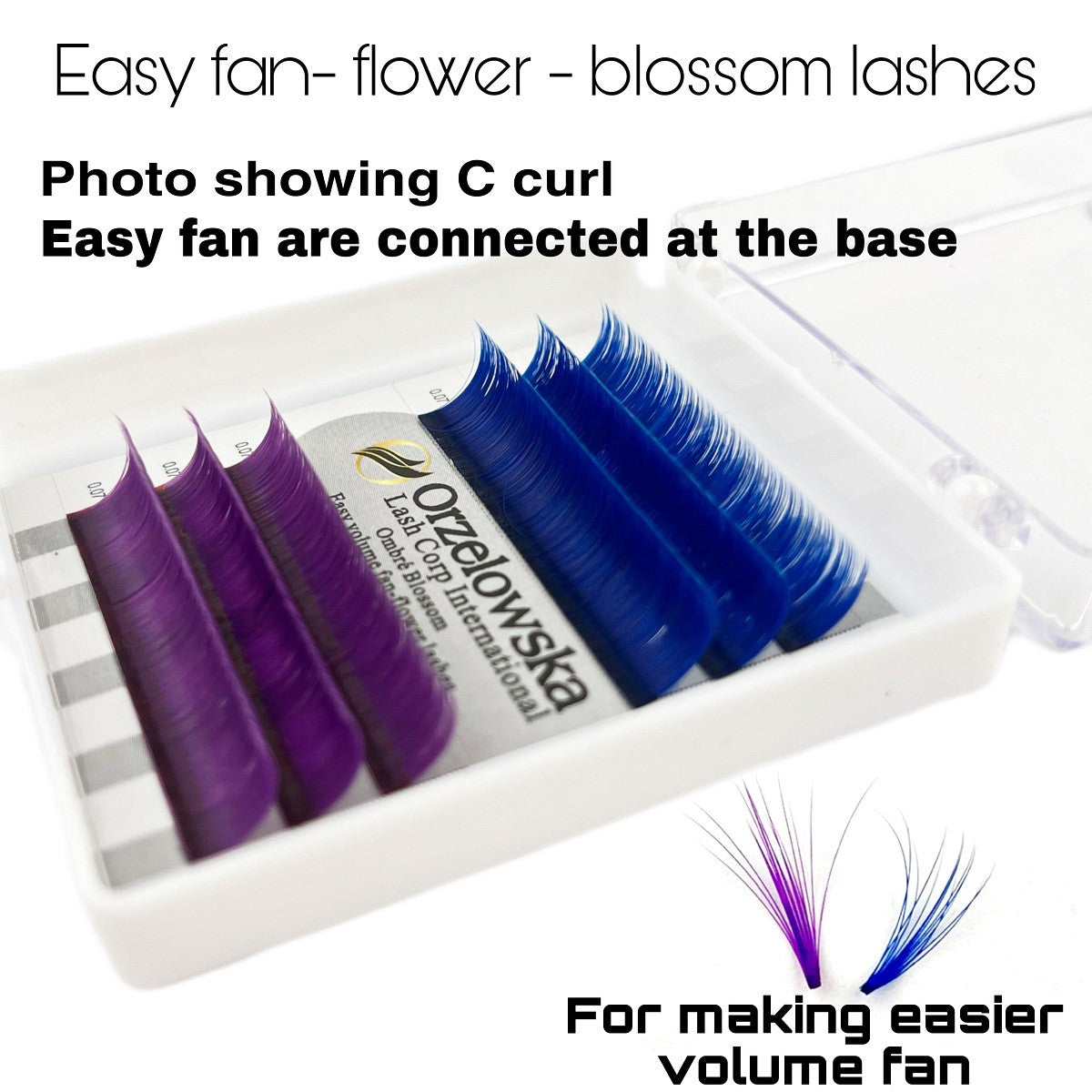 Gene MOV-ALBASTRU Blossom colorate, mix 11-13mm 6 linii