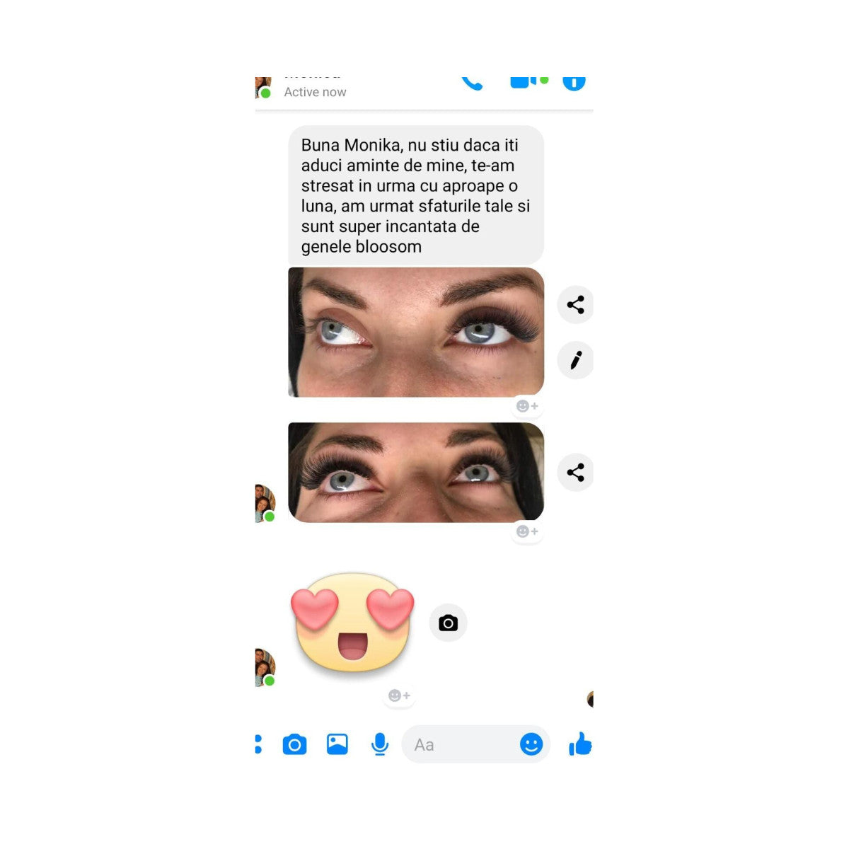 Curbura D Blossom extensii gene, evantai usor