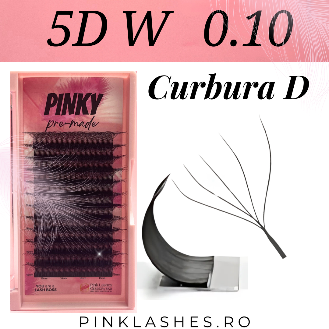 Curvatura D Pinky pre-confezionata - Extension ciglia pronte all'uso