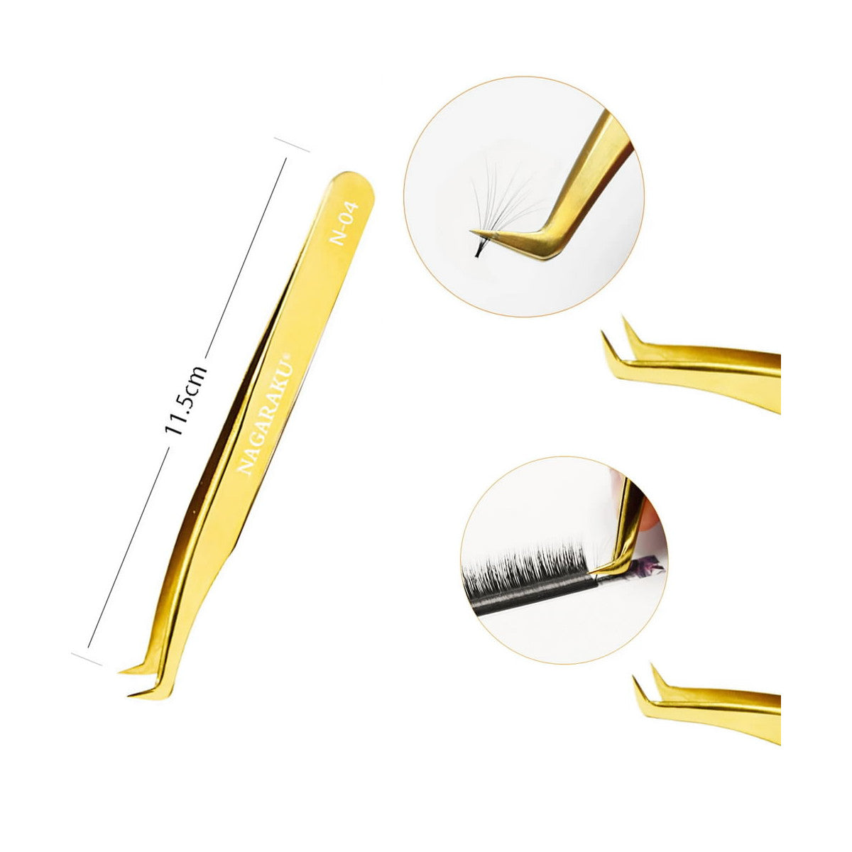 Penseta N-04 Nagaraku Pentru extensii gene