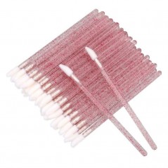 Mini Glitter applicators, Lip Brush sticks for applying eyelash extensions - 50 pcs