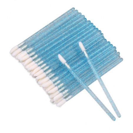 Mini Glitter applicators, Lip Brush sticks for applying eyelash extensions - 50 pcs