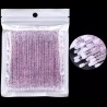 Microcepillos con purpurina - 2,5 mm, 100 piezas
