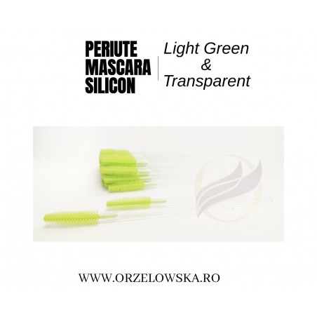 Set 50 periute mascara pentru extensii gene- Silicon, diverse culori