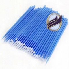 Microcepillos azules - 2,5 mm, 100 unidades, aplicadores micro