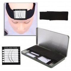 Suport magnetic cu 4 palete magnetice pentru aplicarea extensiilor de gene + set de inele cadou