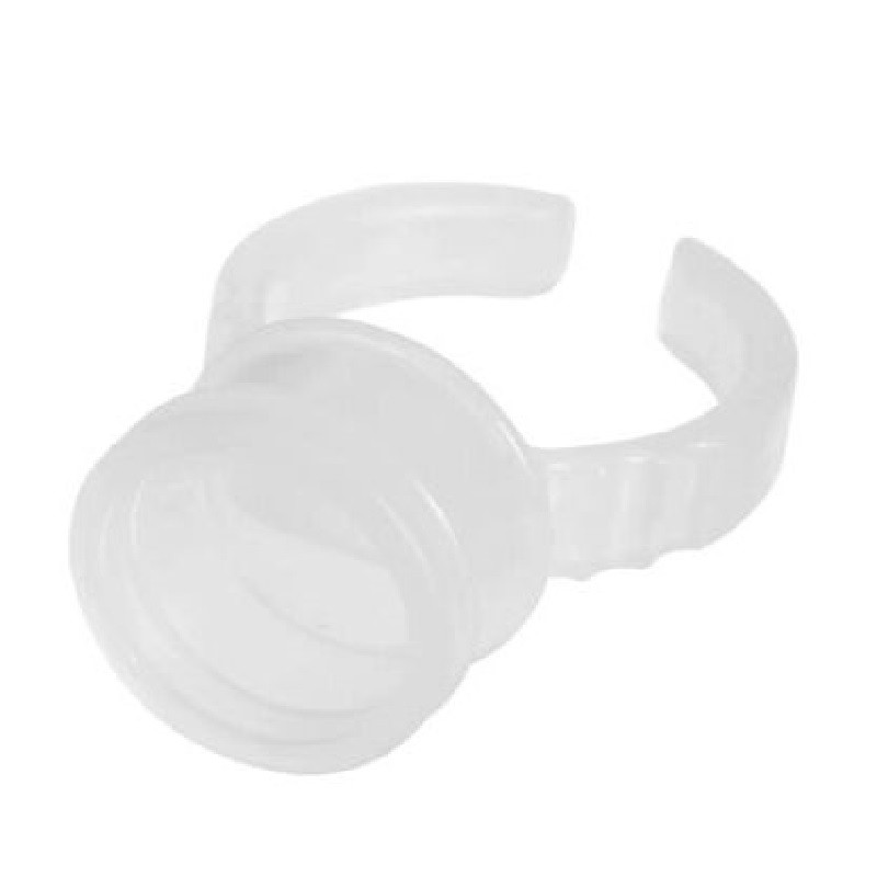 Anello Monouso per adesivo, usa e getta, profondo 13 mm, per extension ciglia