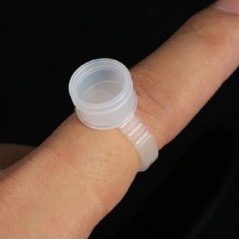 Anello Monouso per adesivo, usa e getta, profondo 13 mm, per extension ciglia