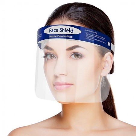 Protector facial de plástico, antivaho