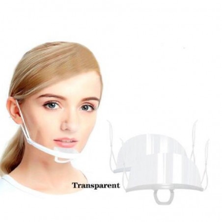 Transparent plastic - Face Mask, Protection mask, See-through mask