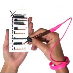 Bratara pentru pensete din Silicon, roz, bratara pentru protectie pensete extensii gene