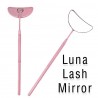 Luna Mirror for eyelashes, Mini-mirror for eyelash extensions, Pink