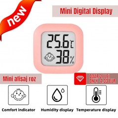 Mini Termometru digital pentru măsurat umiditatatea și temperatura, Higrometru digital