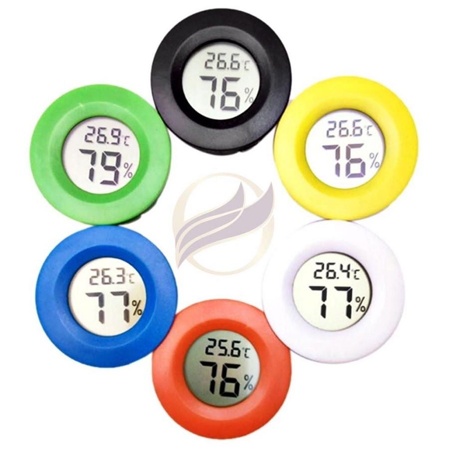 Mini Digital Thermometer, Round, for measuring humidity and temperature, Digital Hygrometer, 4.5 cm