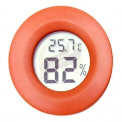 Mini Termometro Digitale, Rotondo, per la misurazione dell'umidità e della temperatura, Igrometro Digitale, 4,5 cm
