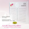 Double palette with jade stone, support for eyelash extensions, 7-15mm, with special place for jade stone, Acrylic