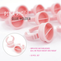 Round ring for glue, 2 spaces - 10 pcs