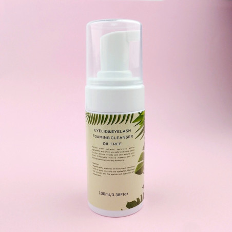 Lash foam, 100 ml, aloe, Oil-free cleansing foam