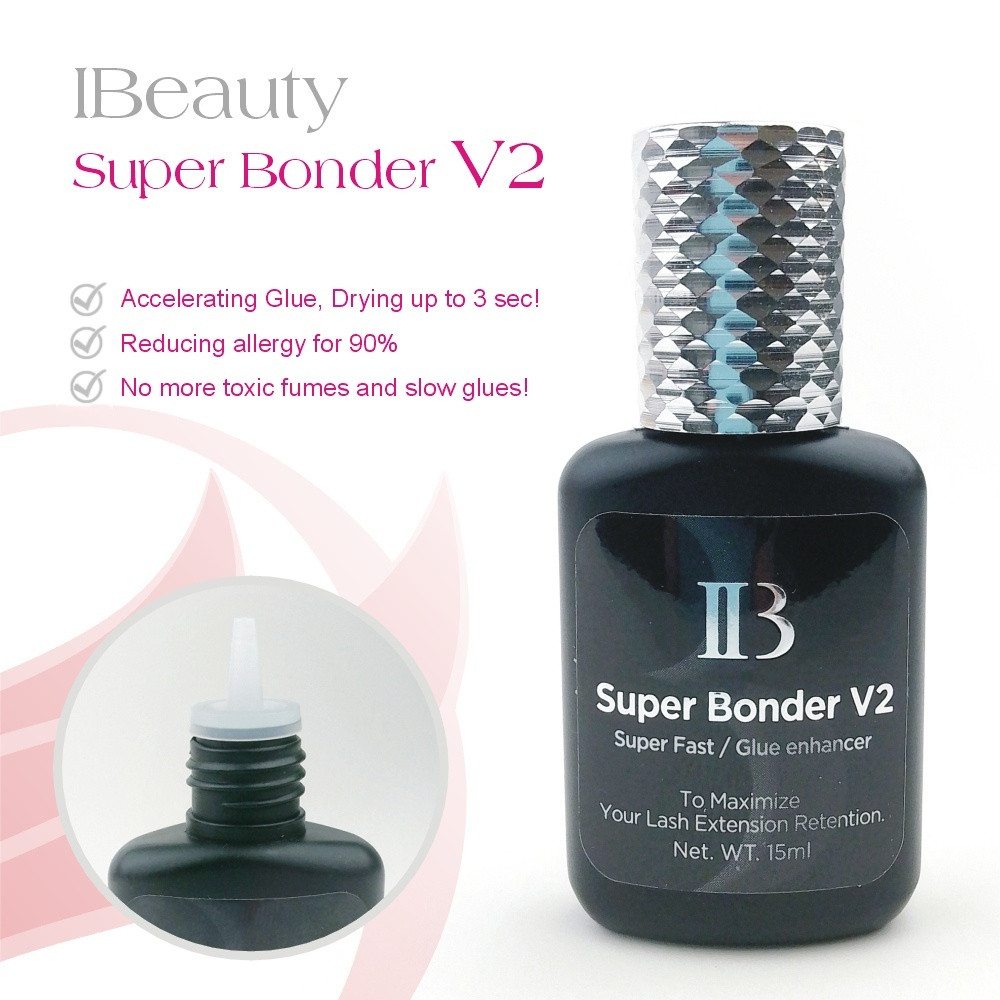 Super Bonder V2 - 15 ml, adhesivo iBeauty para fijar el adhesivo de las extensiones de pestañas