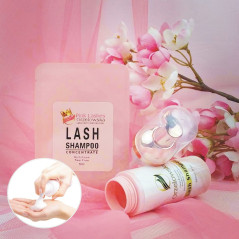 LASH SHAMPOO CONCENTRATE, shampoo concentrato vegano per extension ciglia, bustina da 5 ml