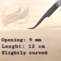 Penseta no.7 Curved Tweezer, Shahbaz & Sons, Precizie excelenta, pentru volum extensii gene