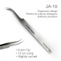 Penseta no.7 Curved Tweezer, Shahbaz & Sons, Precizie excelenta, pentru volum extensii gene