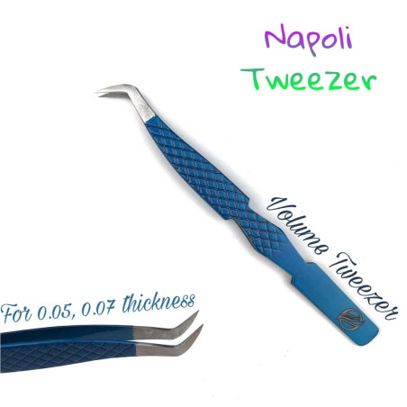 Mega volume, Napoli Tweezers, for eyelash extensions