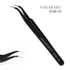 Pinzette ESD-15 Nagaraku, estensioni delle ciglia