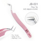 Mega volume Spring JB-001 Tweezer, for eyelash extensions, Pink, with Fiber Tip