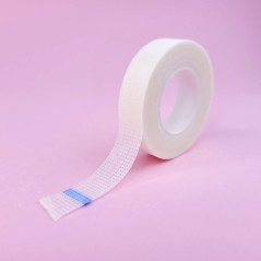 Cinta de papel blanca, para aislar las pestañas inferiores, cinta de papel Micropore para extensiones de pestañas