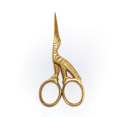 Gold Bird Style Stainless Steel Embroidery Scissors
