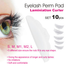 Silicone Eyelash Perm Pad, Eyelash Extension Curler - set 5 pairs