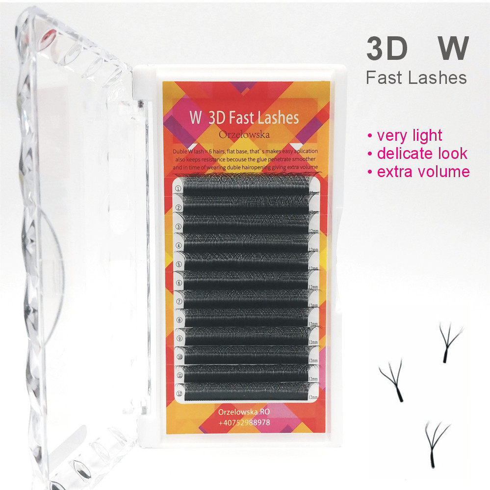 3D W Fast Lashes Doubled layer -  last pcs