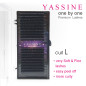 0.07 L- Extension ciglia 1:1 Yassine Premium, 20 linee