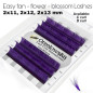 0.07 Easy Fan lashes, mix 11-13,Volum, Blossom flower - Purple
