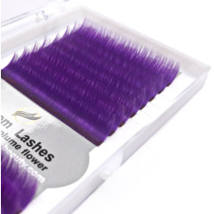 B,C,D,L 0.07, Purple Blossom easy fan lashes, fast volume eyelash extensions