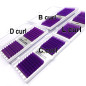 B,C,D,L  0.07 Extension ciglia Blossom, malva, 0.07, per volume, Easy Fan