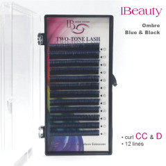 Ombre iBeauty, negru-Albastru, 0.10, two tone