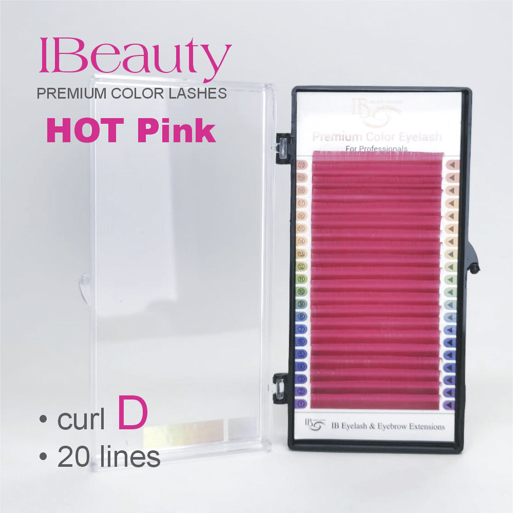 D 0.10 rosa caldo - Extension ciglia iBeauty
