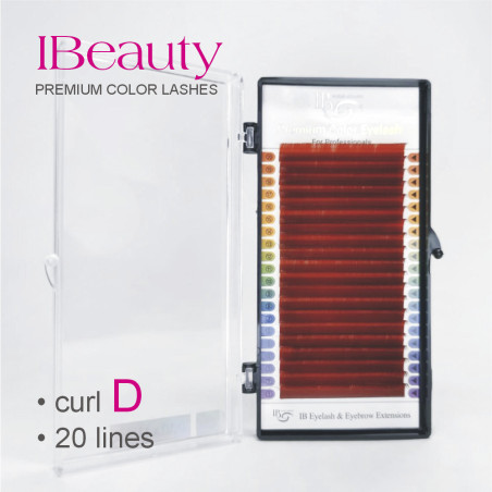 D 0.10 rosso - Extension ciglia iBeauty