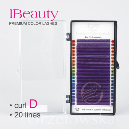 D 0.10 morado - Extensión de pestañas iBeauty