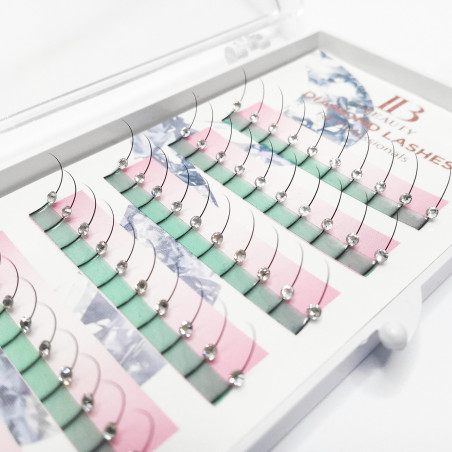 Swarovski con cristalli argento, 0.18mm