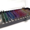 Eyelashes with glitter mix colors iBeauty, Premium Glitter, 0.15mm