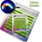 CC 0.07 Mix 7-14 mm, Neon Verde, Extension ciglia finte colorate, 8 linee,  Orzelowska