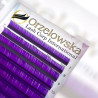 CC 0.07 Color Lashes, Dark Violet, eyelash extensions, tray with 8 lines, Orzelowska