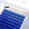 CC 0.07 Color Lashes, Blue, eyelash extensions, tray with 8 lines, Orzelowska