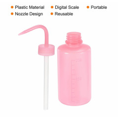 Recipiente para suero con boquilla flexible, botella rosa