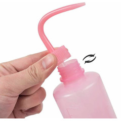 Recipient for serum with flexible nozzle, Pink bottle