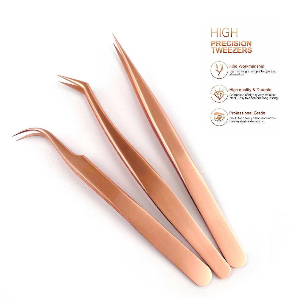 Limited Edition Tweezers, Base or Separator, Red-Gold models 1, 3, and 6.