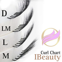 D 0.10 - SKY BLUE - WHITE - Eyelash extension iBeauty